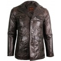 Mens Leather Blazer Gerd Brown