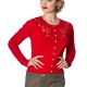 Womens Cardigan Teva Red