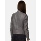 Womens Leather Jacket Lilian Grey