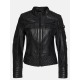 Womens Leather Jacket Lilian Black