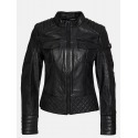 Womens Leather Jacket Lilian Black