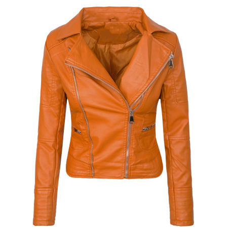 Womens Leatherette Jacket Lingua Yellow